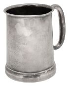 A George VI silver tankard