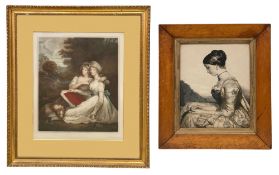 Edward Stodart (1841-1914) after John Hoppner and a lithograph