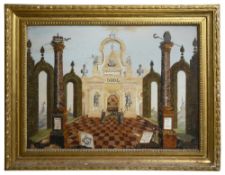 An Italian mixed media collage