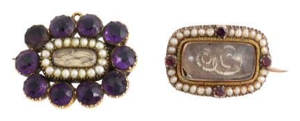 Two Georgian brooches