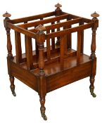 A George IV mahogany Canterbury