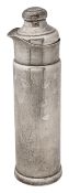 An American Art Deco silver cocktail shaker