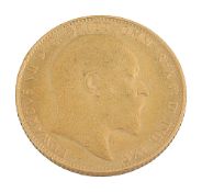 A Edward VII full sovereign, 1910