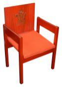 A Prince of Wales Investiture chair, 1969,