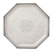 An Italian silver salver in early 18th century style