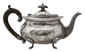 A George V silver teapot