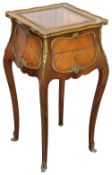 A French Louis XV style rosewood bijouterie table