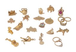 A collection of assorted charms