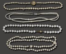 Four strings of pearls