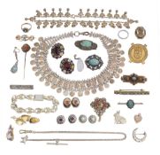 A collection of costume jewellery