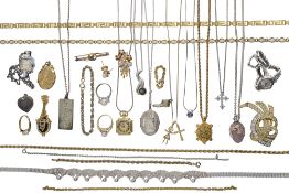 A collection of costume jewellery