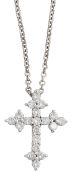 A diamond set crucifix