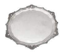 A Canadian silver salver