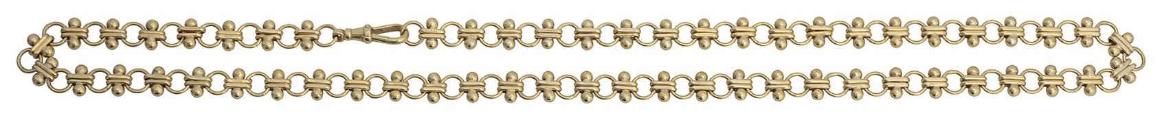 9ct gold fancy-link chain