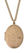 A 9ct gold locket
