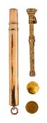 9ct gold pencil holder, propelling pencil