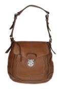 A Dolce & Gabbana tan shoulder bag