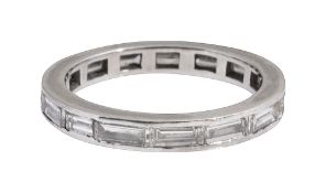A diamond eternity ring