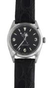 Rolex Oyster Perpetual Explorer stainless steel wristwatch