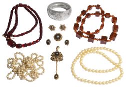 A group of costume jewellery