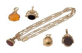 A collection of various fobs