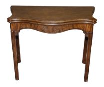 A George III mahogany card table