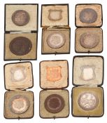 Cambridge University silver and bronze sporting prize medals