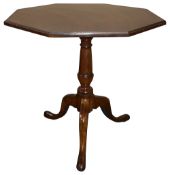 A George II mahogany tripod table