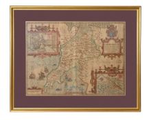 Wales. Speed (John). Caernarvon Both Shyre and shire-towne