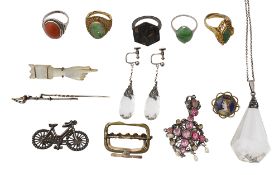A collection of costume jewellery
