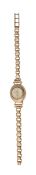 A 9ct gold lady's wristwatch by Majex