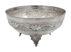 A continental silver bowl