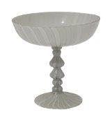 A 19th century Venetian latticinio glass tazza