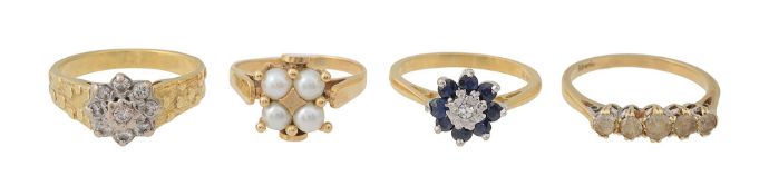 A collection of four rings