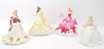 THE ENGLISH LADIES CO - FOUR BONE CHINA FIGURES - NOS