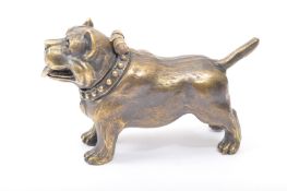BRASS AMERICAN BULLDOG VESTA CASE