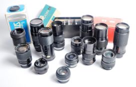 MIXED COLLECTION OF CAMERA LENSES