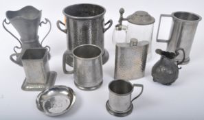 COLLECTION OF 19TH CENTURY & LATER PEWTER