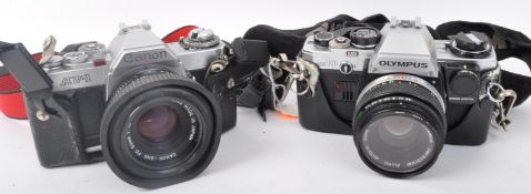 VINTAGE 1979 CANON AV-1 CAMERA WITH CANON FD 50MM 1: 1.8 LENS
