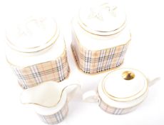 CONTEMPORARY BURBERRY'S FINE BONE CHINA BREAKFAST SET