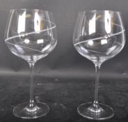 PORTMEIRION HAND CRAFT DRINKING GLASSES