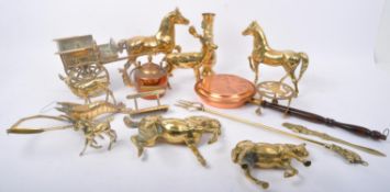 COLLECTION OF 20TH CENTURY BRASS WARES