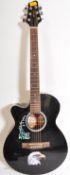 STAGG NO. 0911/69 LEFT HANDED ELECTRIC / ACOUSTIC GUITAR