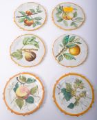 SIX 19TH CENTURY FRENCH FAIENCE TIN GLAZED PLATES