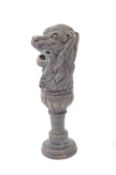 VICTORIAN STYLE BRASS SEAL IN THE FORM OF A DOG