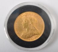QUEEN VICTORIA 1898 22CT GOLD FULL SOVEREIGN