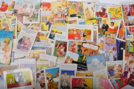 LARGE COLLECTION OF VINTAGE COMICAL POSTCARDS