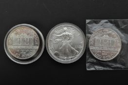 ASSORTMENT OF 1OZ 999 SILVER USA & AUSTRIAN COINS