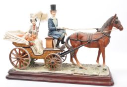 LARGE VINTAGE HORSE & CART ITALIAN FIGURE