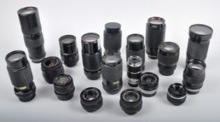 MIXED COLLECTION OF CAMERA LENSES